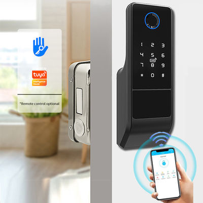 Biyometrik Parmak İzi RFID Tuya Akıllı Kilit WiFi APP Otel İçin Uzaktan Kumanda