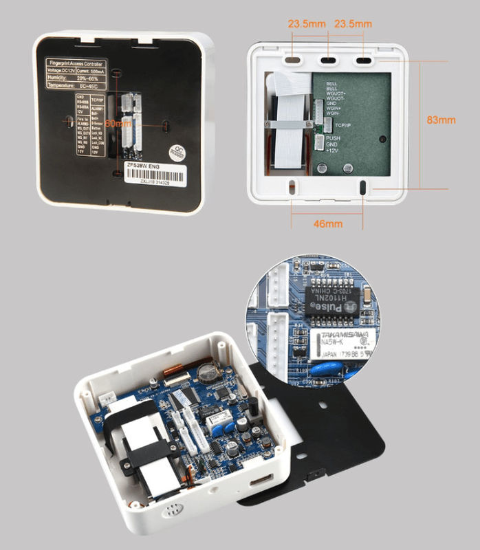 LCD Biyometrik Parmak İzi Erişim Kontrolü
