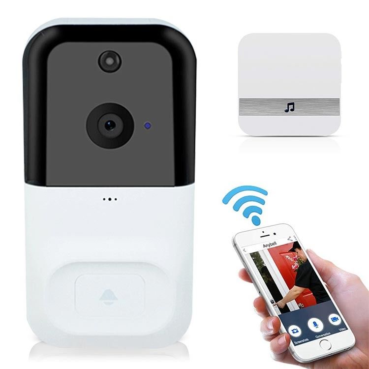 Beyaz Ev Akıllı 5V Güç 2.5mm Kablosuz Kapı Zili Kamera