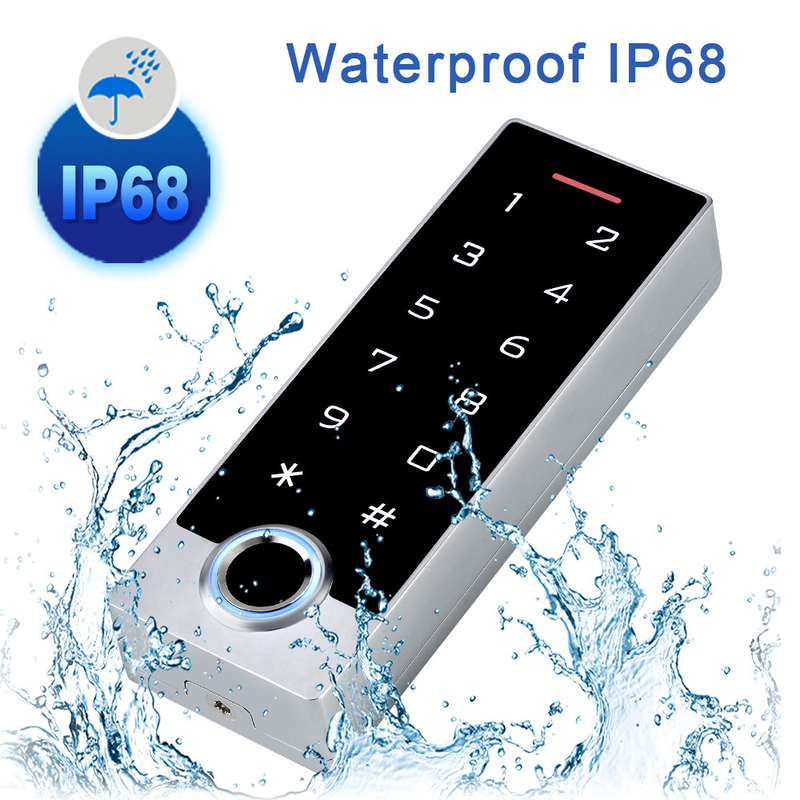 Tuya App Biyometrik Parmak İzi Kapı Erişim Kontrolü RFID Kartı Su Geçirmez IP68 Dokunmatik Tuş Takımı