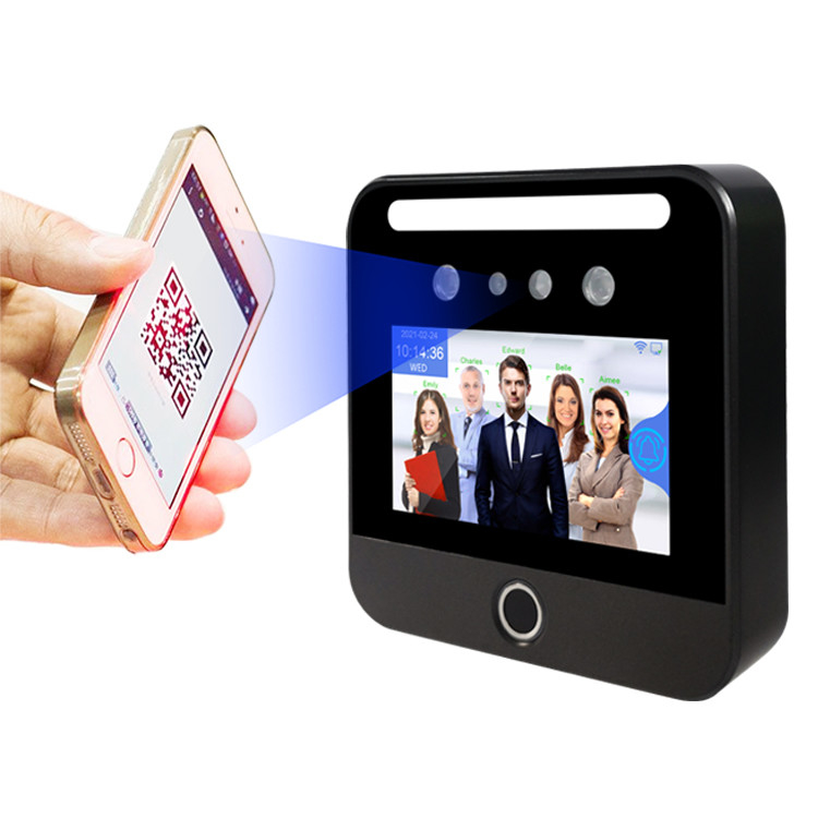Biyometrik Yüz Tanıma Katılım Makinesi Parmak İzi Tarayıcı Çalışan Zaman Kaydedici