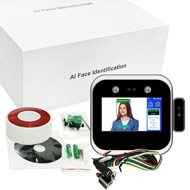 4,3 inç Alarm RFID Termometre Temassız Erişim Kontrolü
