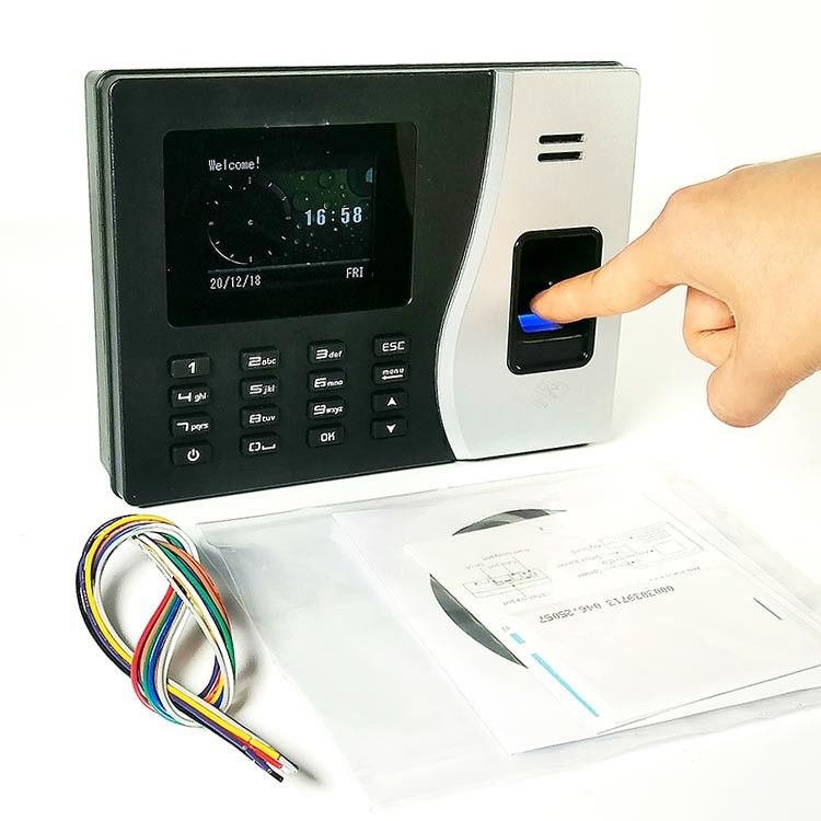 18 Dil 2.8 inç RFID Kart Parmak İzi Katılım Makinesi