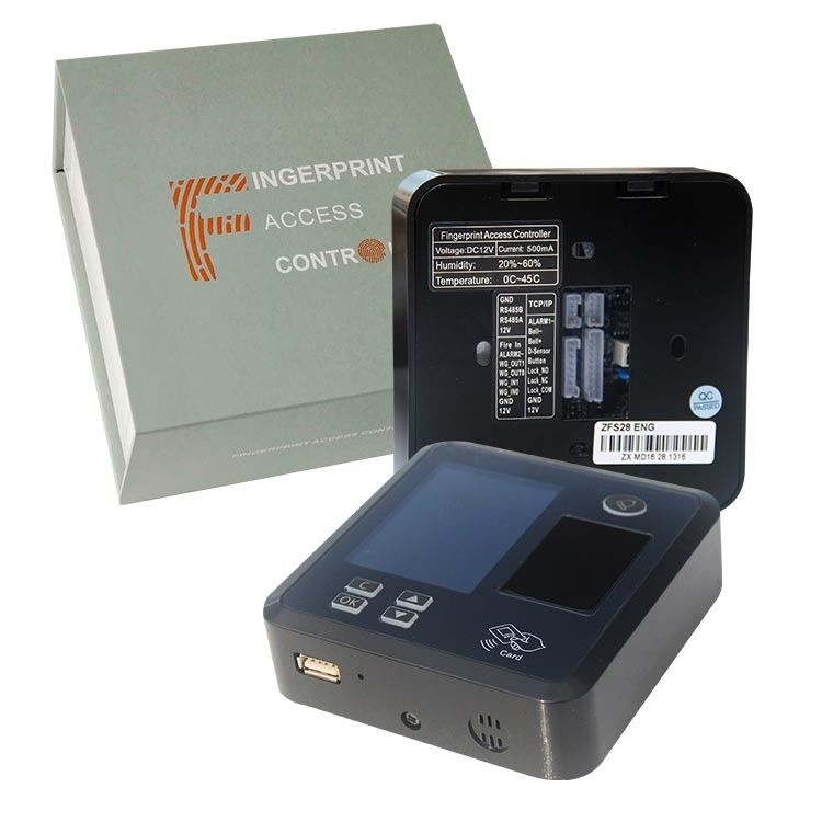 Tcp Ip Wifi Siyah TFS28 12V 0.2s Kapısı 125 Mhz Kart Parmak İzi Erişim Kontrolü