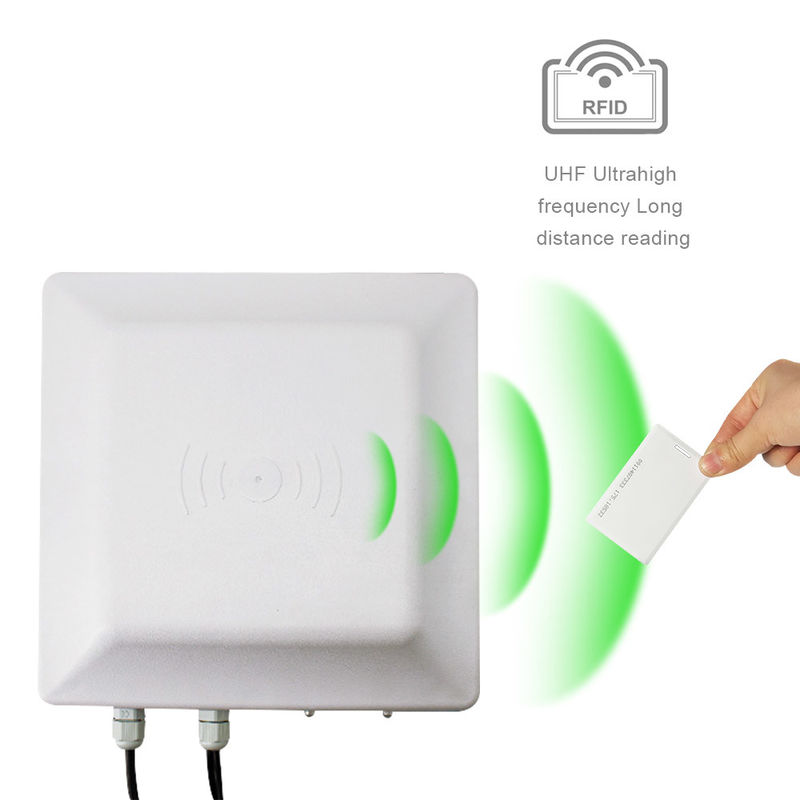 Uzun Mesafe RFID Kart Erişim Kontrolü Etiketi Pasif Okuma Anteni UHF Okuyucu