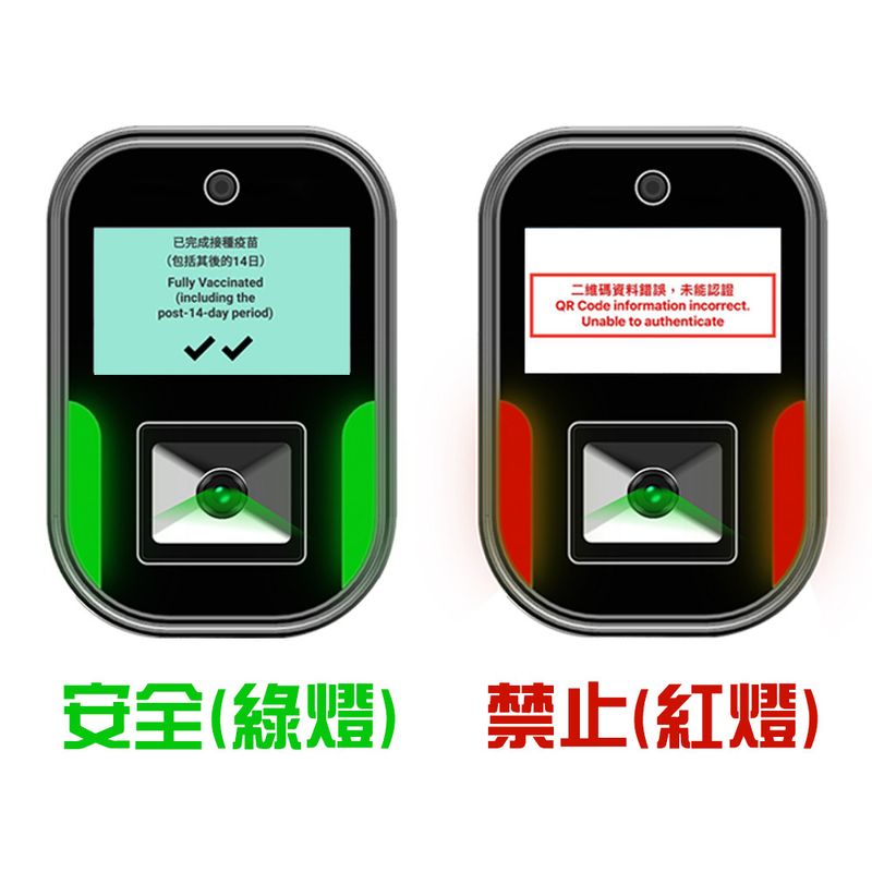 5 İnç LCD Ekran HongKong Green Pass Tarayıcı QR Kod Tarayıcı Okuyucu