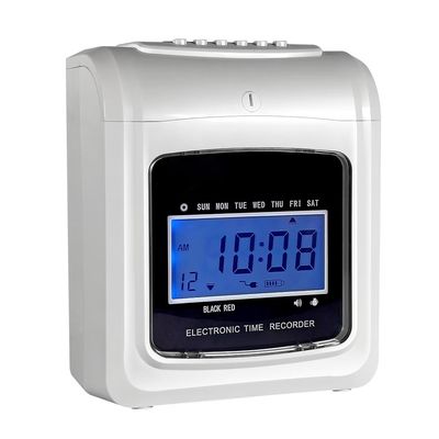 LCD Ekran Dijital Zaman Kaydedici Ofis Zaman Kaydedici Punch Kart Makinesi