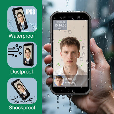 Çalışan Devam Takibi için 4G Taşınabilir Dış Mekan Android Yüz Tanıma Makinesi