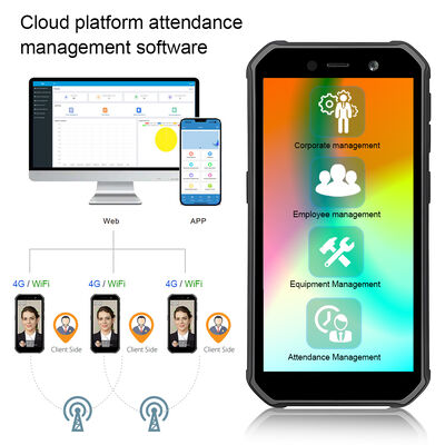 Çalışan Devam Takibi için 4G Taşınabilir Dış Mekan Android Yüz Tanıma Makinesi