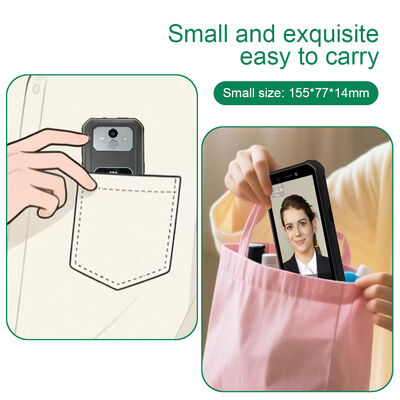 Çalışan Devam Takibi için 4G Taşınabilir Dış Mekan Android Yüz Tanıma Makinesi