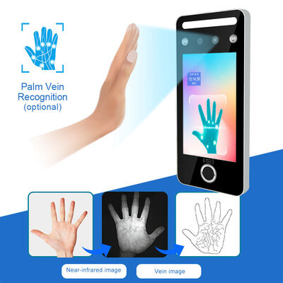 5 Inch Touch Screen Multi Mode Profesyonel Yüz Parmak izi RFID Erişim Kontrol Makinesi RS485 ile