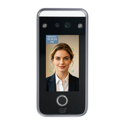 Yüksek performanslı yüz parmak izi tanıma 4.3 Inch Güvenlik erişim kontrolünü sağlamak için QR / RFID / Şifre çoklu kimlik doğrulama yöntemleri