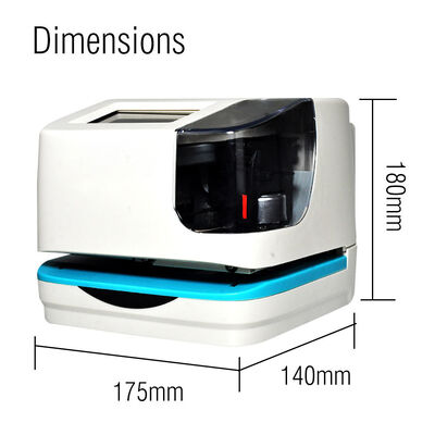 Date Time Stamp Machine Punch Attendance Recorder Dual Color Black Red Dot Matrix Printing WiFi Touch Screen Security Time Clock
