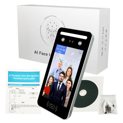 Turnike için AI Yüz Biyometrik Katılım Makinesi WIFI SDK Erişim Kontrolü