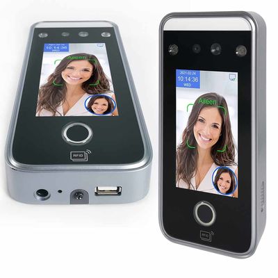 Uzun Stand Biyometrik Zaman Devamlılık Makinesi IC Kart Parmak İzi RS485