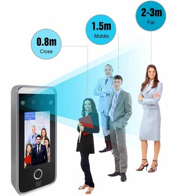 4.3" IPS Parmak İzi Devam Sistemi 272x480 Dokunmatik Ekranlı Yüz Tanıma Makineleri
