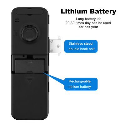 Alüminyum ABS Tuya Akıllı Kilit Yüz Tanıma Parmak İzi Çerçevesiz Cam Kapı Kilidi